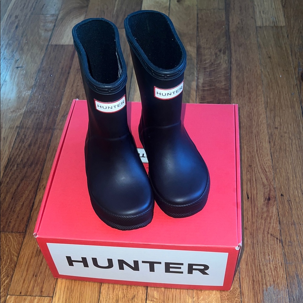 Hunter Kids Classic Black Rain Boots